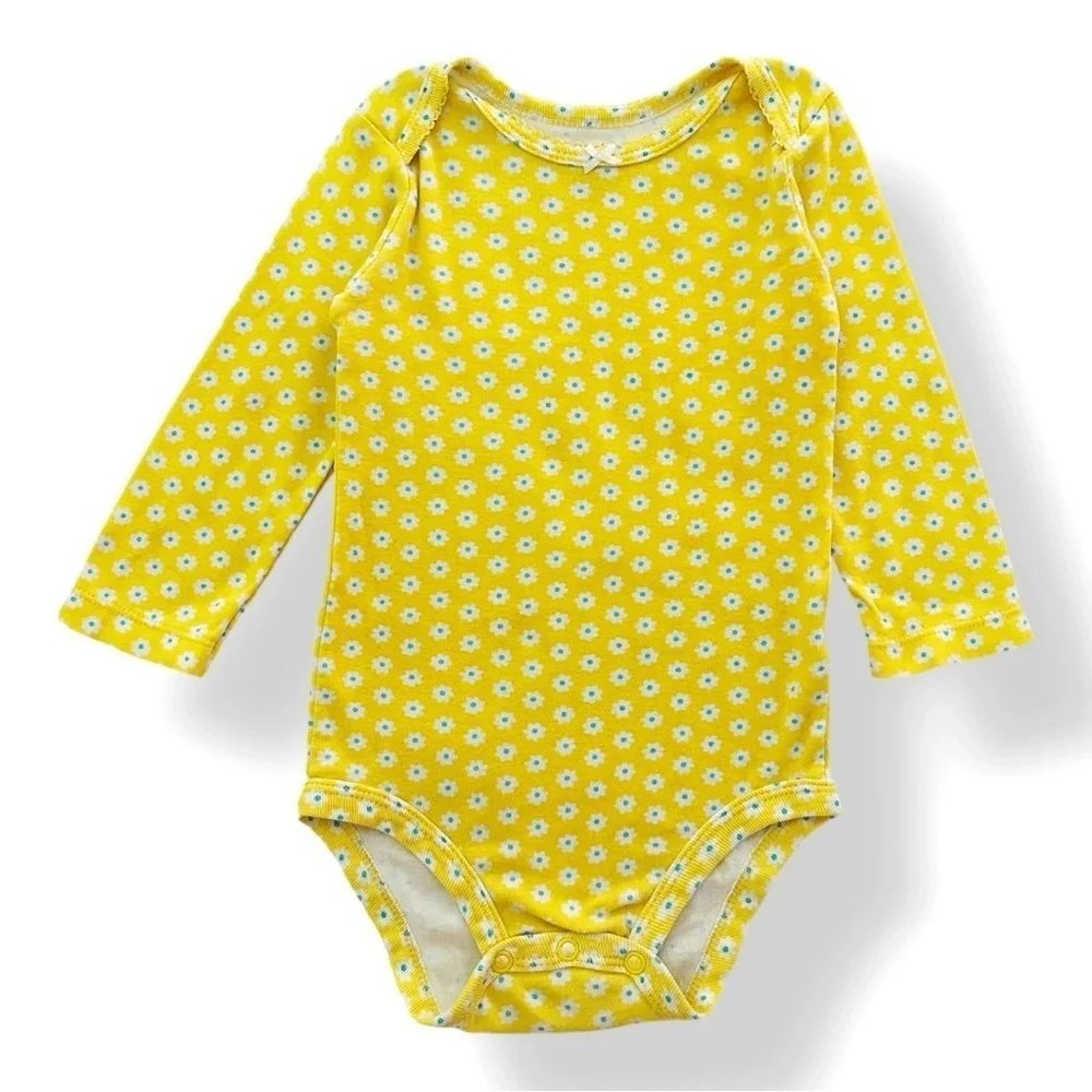 Carter’s | Bundle of Patterned Long Sleeve Bodysuits (18 mos)